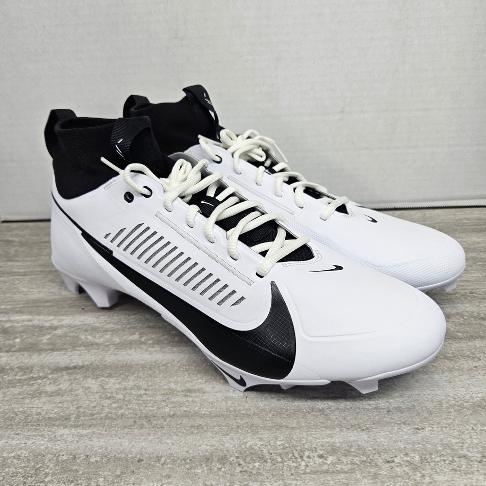Nike Vapor Edge Pro 360 Football Cleats White Black Panda‎ Mens Size 14.5 NWOB